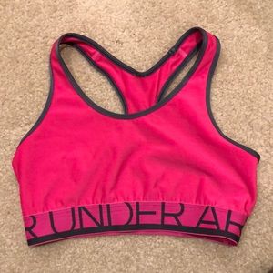 Pink Under Armour sports bra